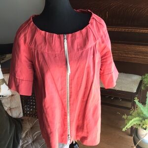 Lida Biday Red Colour, Zip Front Top/Jacket- Size 12